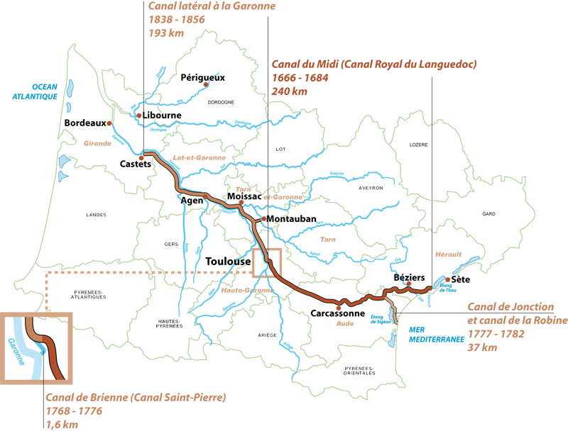 Carte du canal