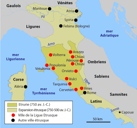 Les Etrusques en Italie