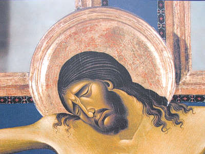Crucifix en bois peint par Cimabue