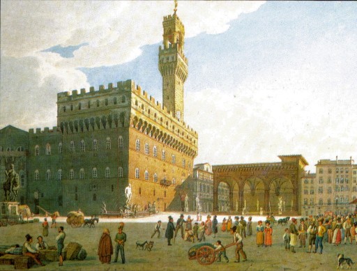 Le Palazzo Vecchio (ou Palazzo della Signoria) usr la Piazza della Signoria